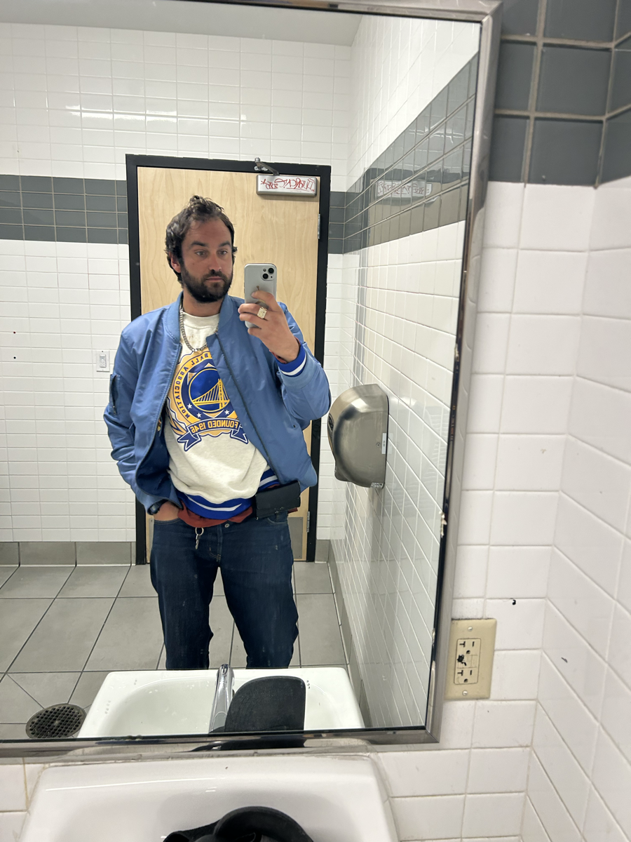 FIT 016 — Standard Saturday · Levi's over Warriors · Selvedge