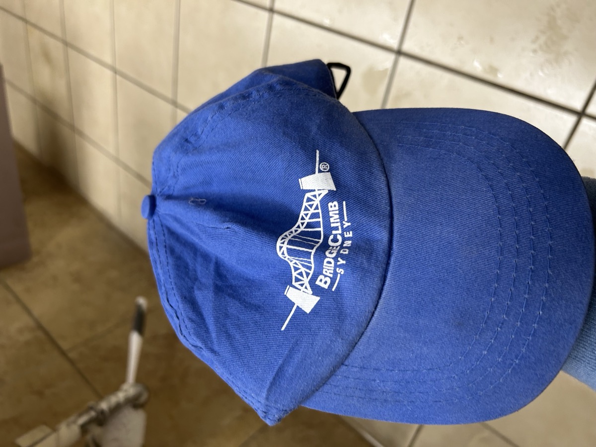 BridgeClimb Sydney cap — royal blue — Sydney Harbour Bridge arch logo