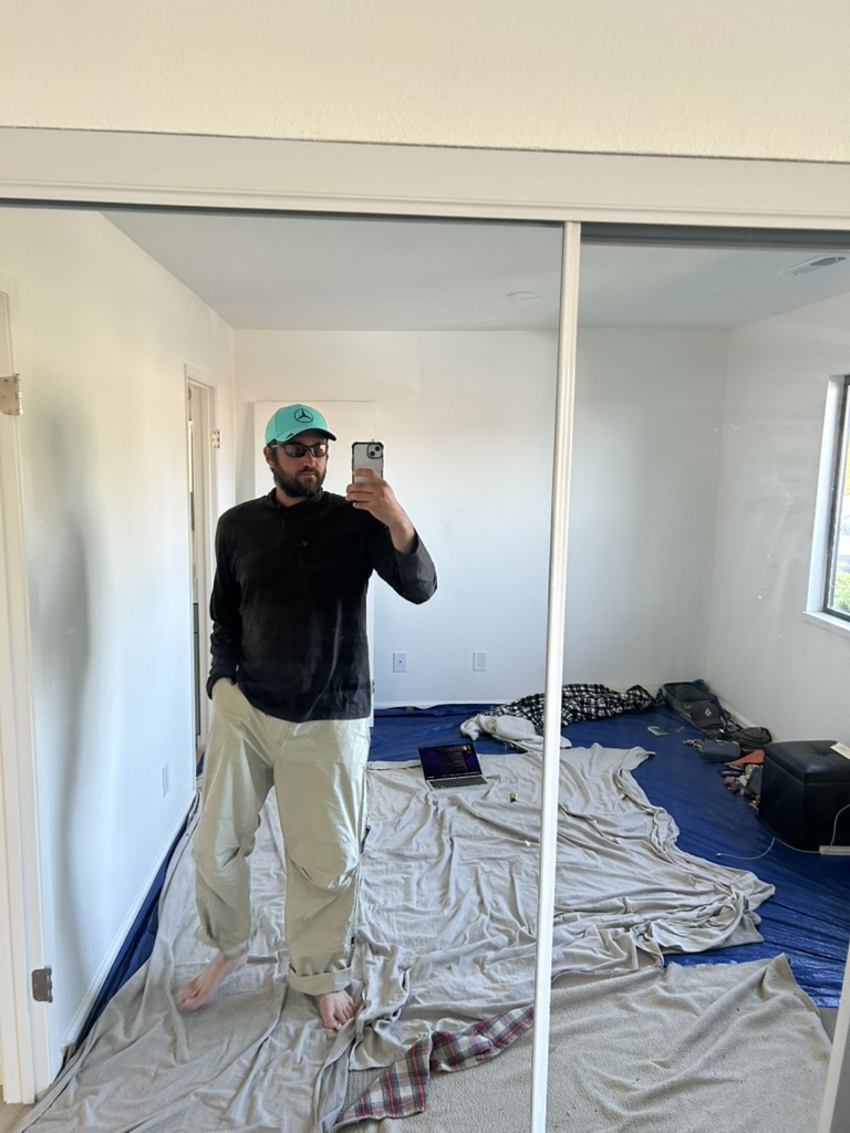FIT 034 — Petronas Barefoot — Black Polo — White Work Pants — McMorrow Rd